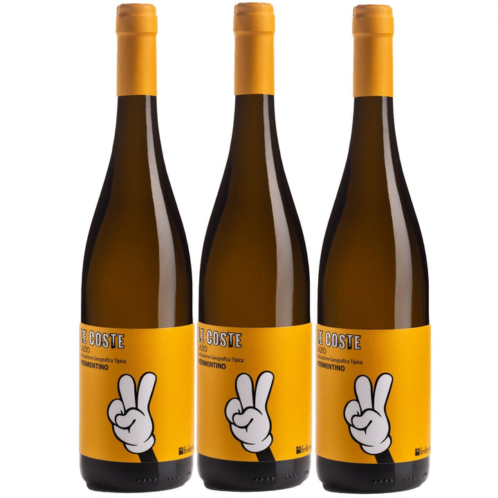 Federici Le Coste Vermentino Lazio IGT Weißwein Wein trocken Italien (3 x 0.75l) - Versanel -