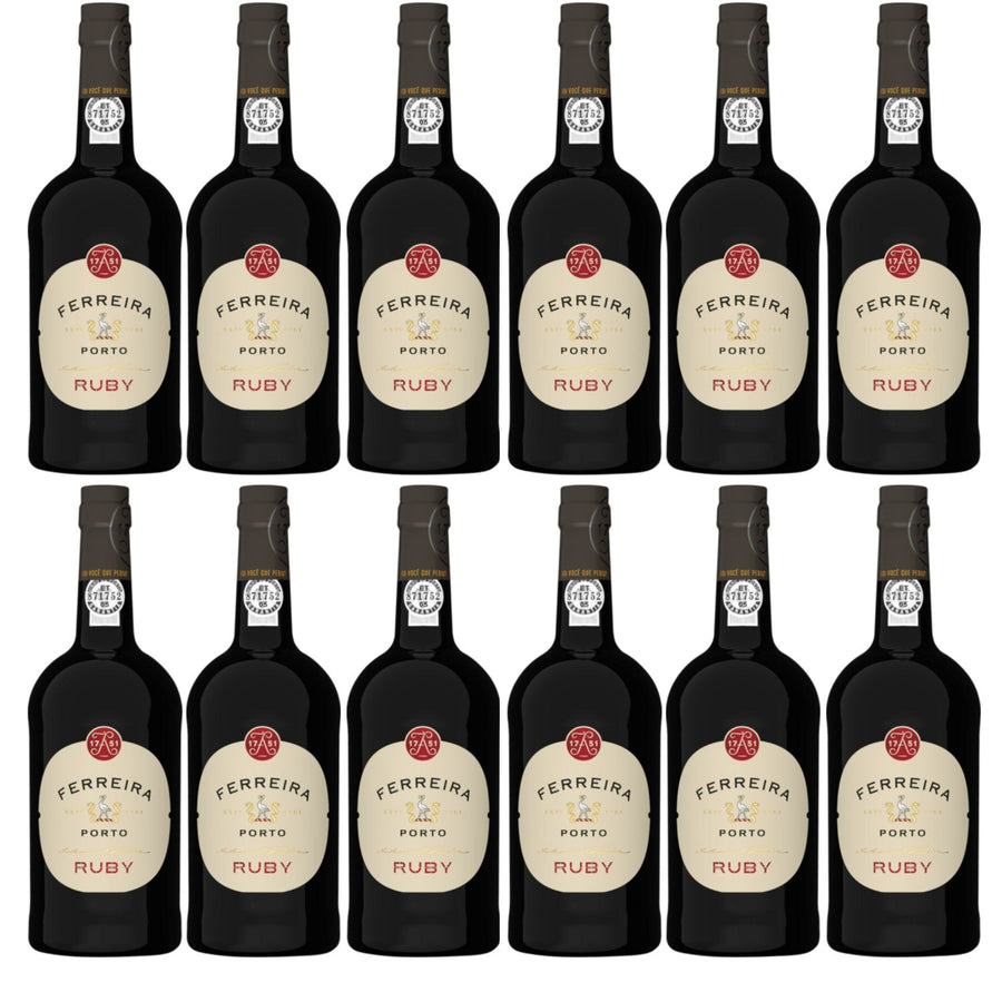 Ferreira Ruby Port Portwein Likörwein Dessertwein süß Portugal (12 x 0.75l) - Versanel -