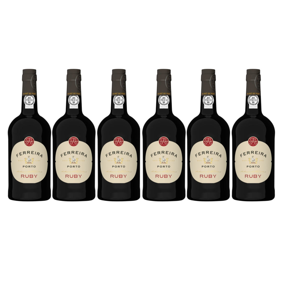 Ferreira Ruby Port Portwein Likörwein Dessertwein süß Portugal (6 x 0.75l) - Versanel -