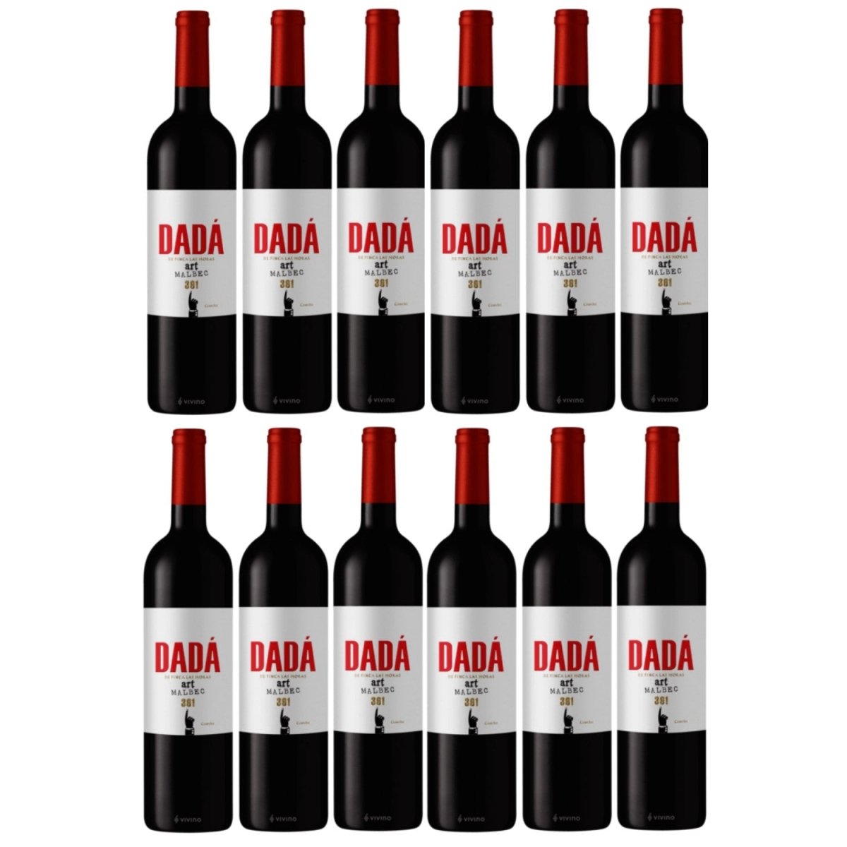 Finca Las Moras Dadá 391 Art Malbec trocken Rotwein Wein Argentinien (12 x 0,75l) - Versanel -