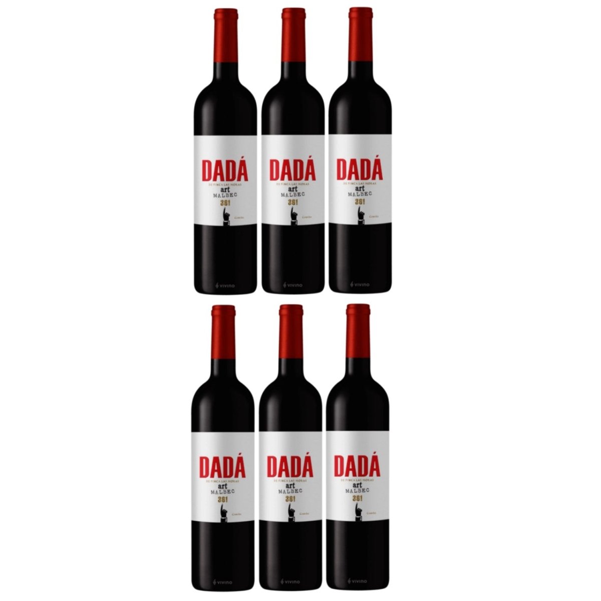 Finca Las Moras Dadá 391 Art Malbec trocken Rotwein Wein Argentinien (6 x 0,75l) - Versanel -