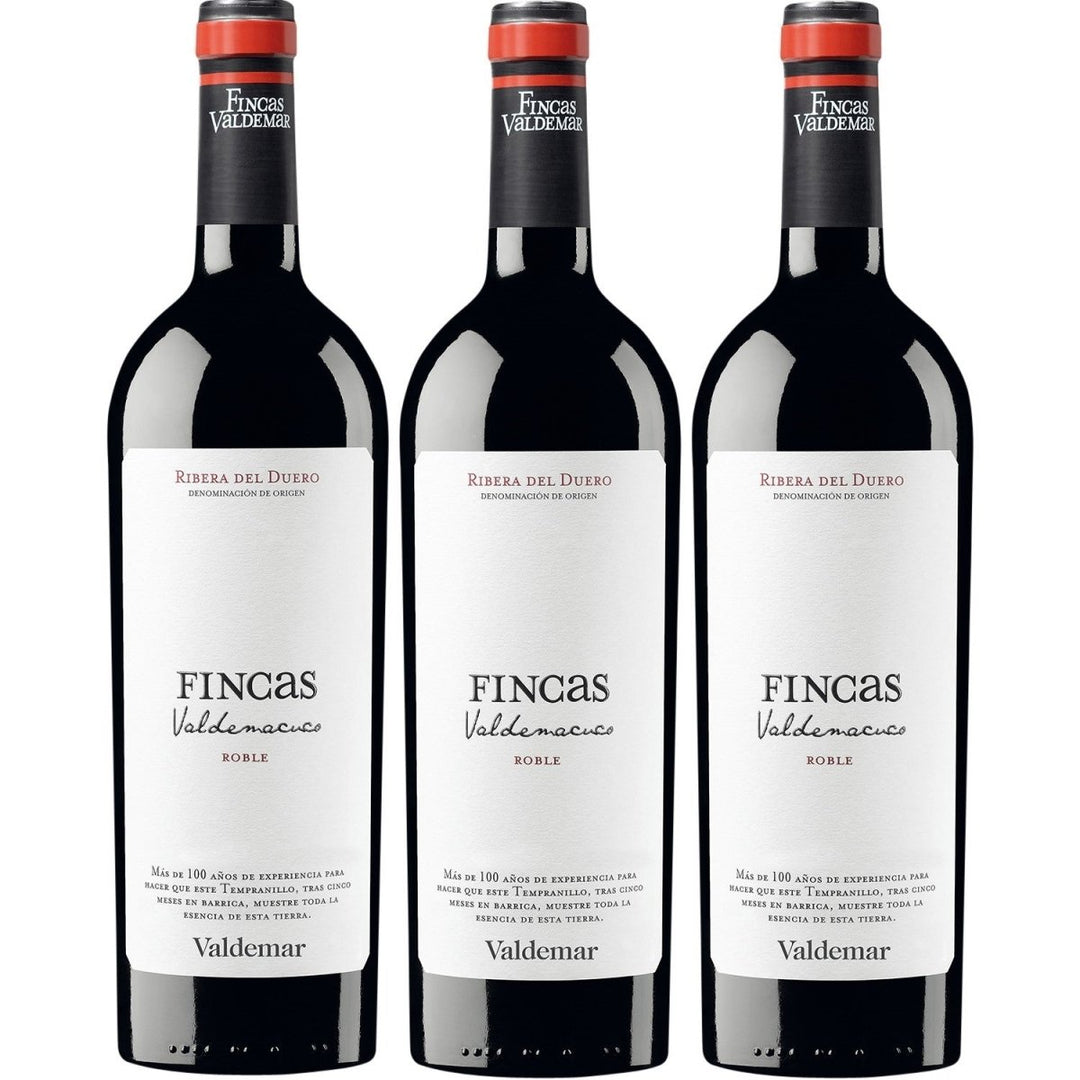 Fincas Valdemacuco Roble Ribera del Duero DO Rotwein Wein trocken Spanien (3 x 0.75l) - Versanel -