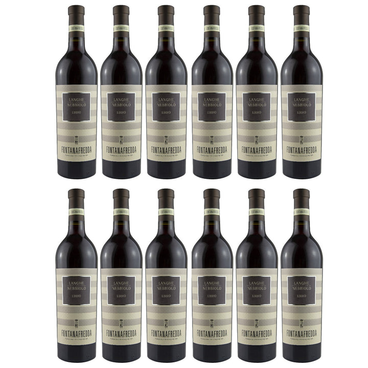 Fontanafredda Ebbio Langhe Nebbiolo DOC Rotwein Wein trocken Italien (12 x 0.75l) - Versanel -