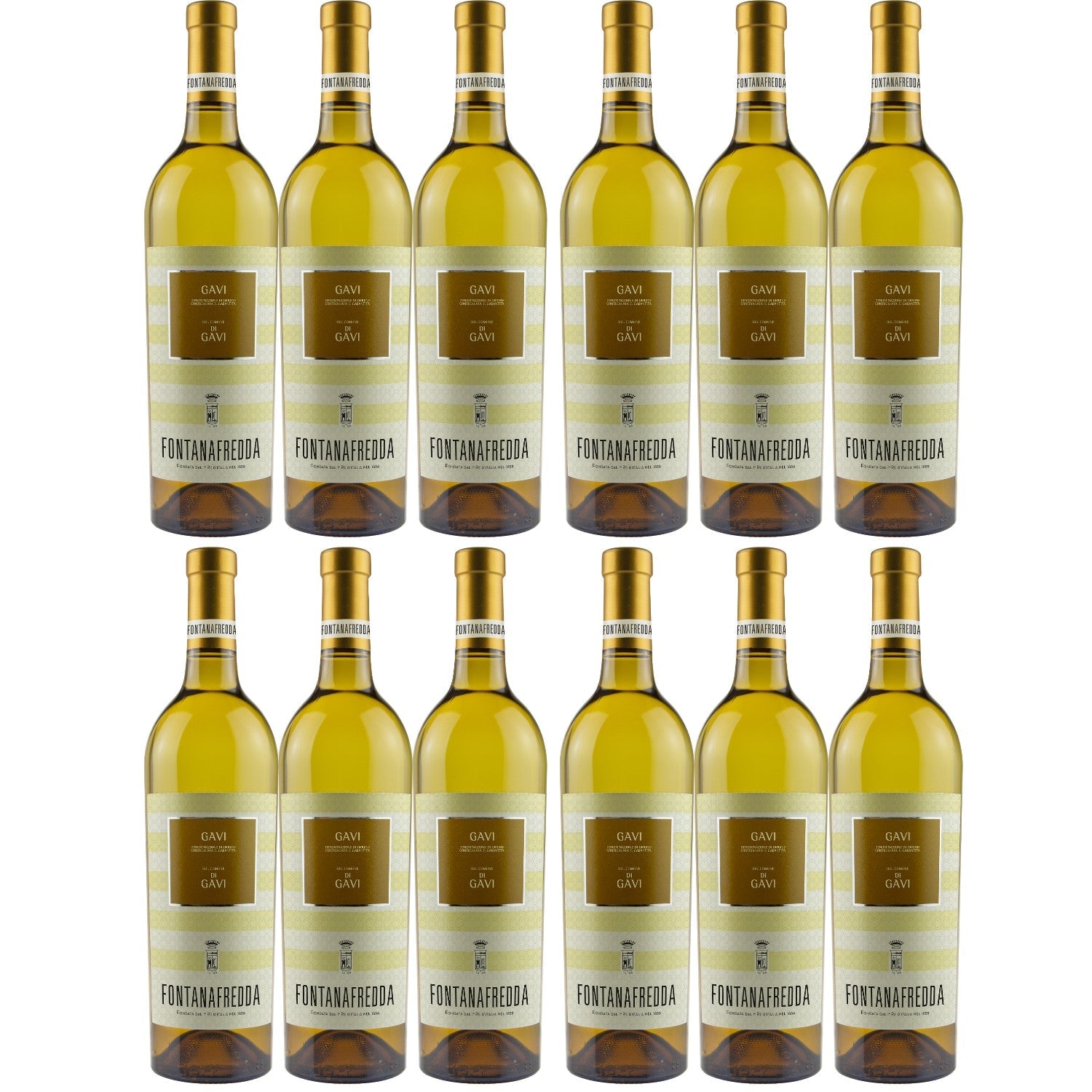 Fontanafredda Gavi DOCG Del Comune Di Gavi Weißwein Wein trocken Italien (12 x 0.75l) - Versanel -