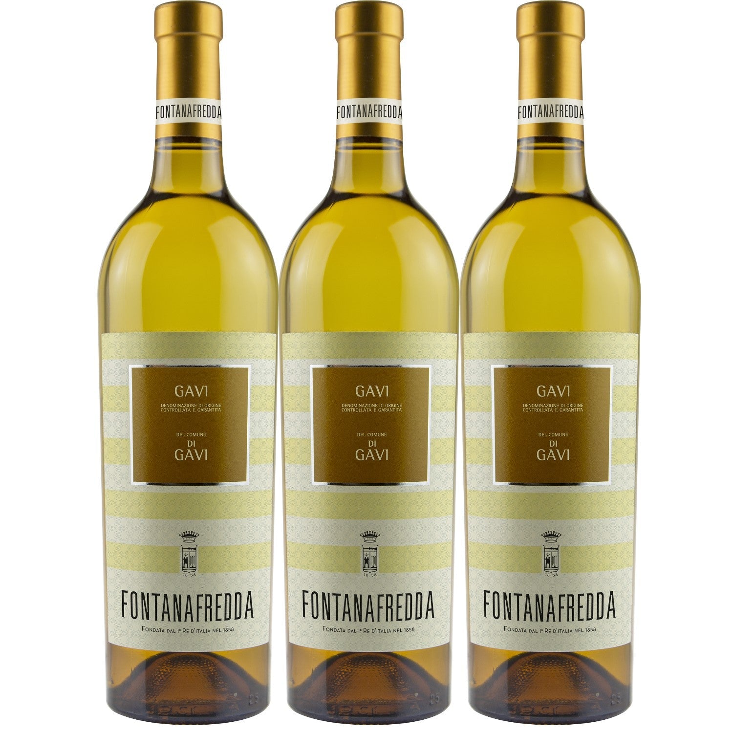 Fontanafredda Gavi DOCG Del Comune Di Gavi Weißwein Wein trocken Italien (3 x 0.75l) - Versanel -