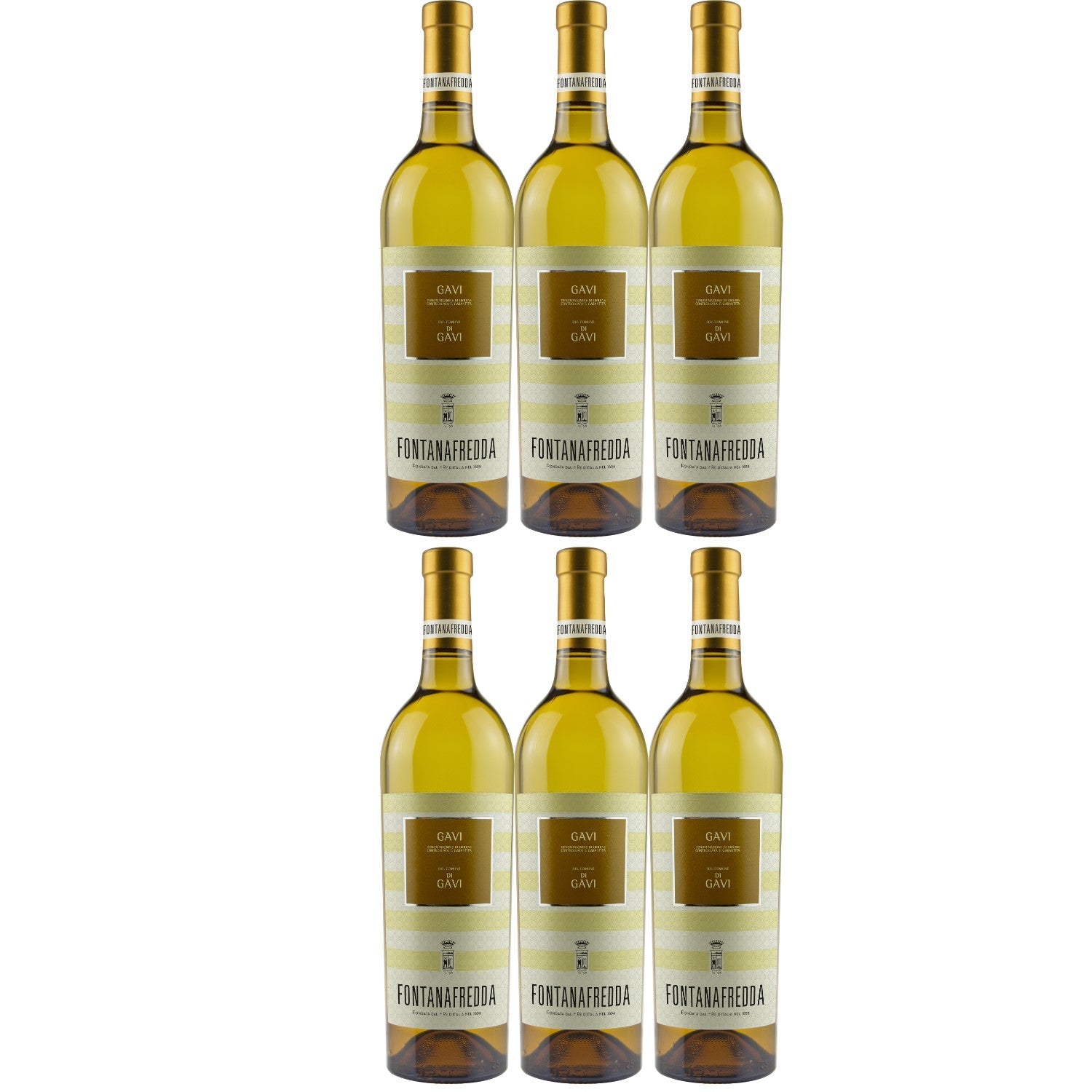 Fontanafredda Gavi DOCG Del Comune Di Gavi Weißwein Wein trocken Italien (6 x 0.75l) - Versanel -