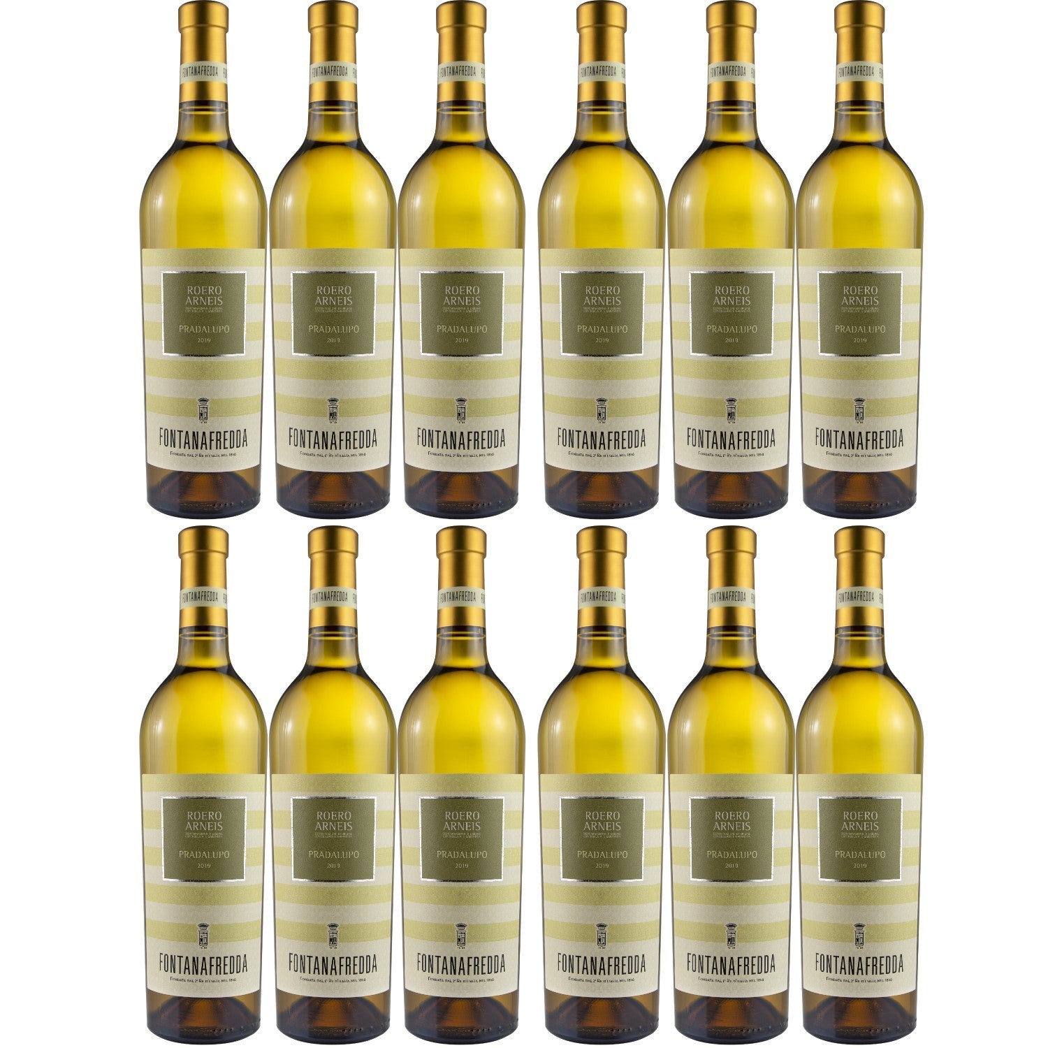 Fontanafredda Pradalupo Roero Arneis DOCG Weißwein Wein trocken Italien (12 x 0.75l) - Versanel -