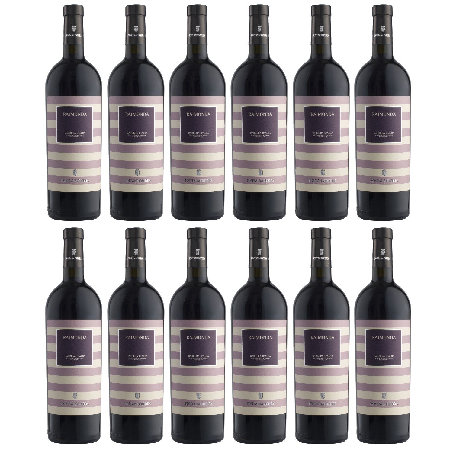 Fontanafredda Raimonda Barbera d'Alba DOC Rotwein Wein trocken Italien (12 x 0.75l) - Versanel -