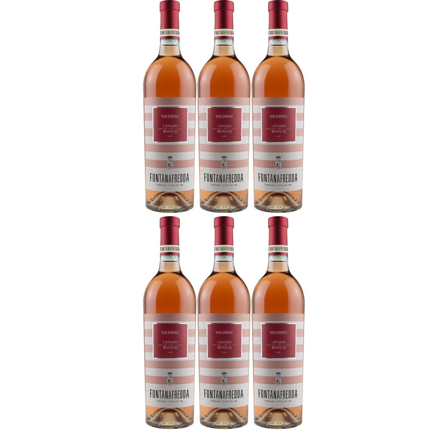 Fontanafredda Solerose Langhe DOC Rosato Roséwein Wein trocken Italien (6 x 0.75l) - Versanel -
