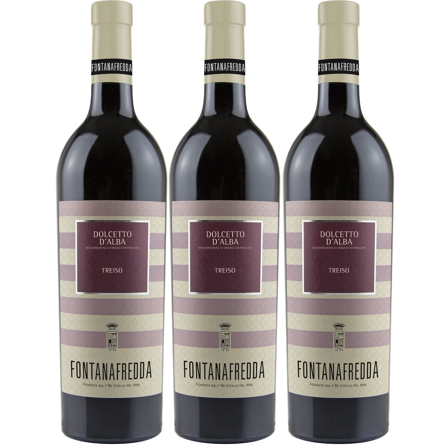 Fontanafredda Treiso Dolcetto d'Alba DOC Rotwein Wein trocken Italien (3 x 0.75l) - Versanel -