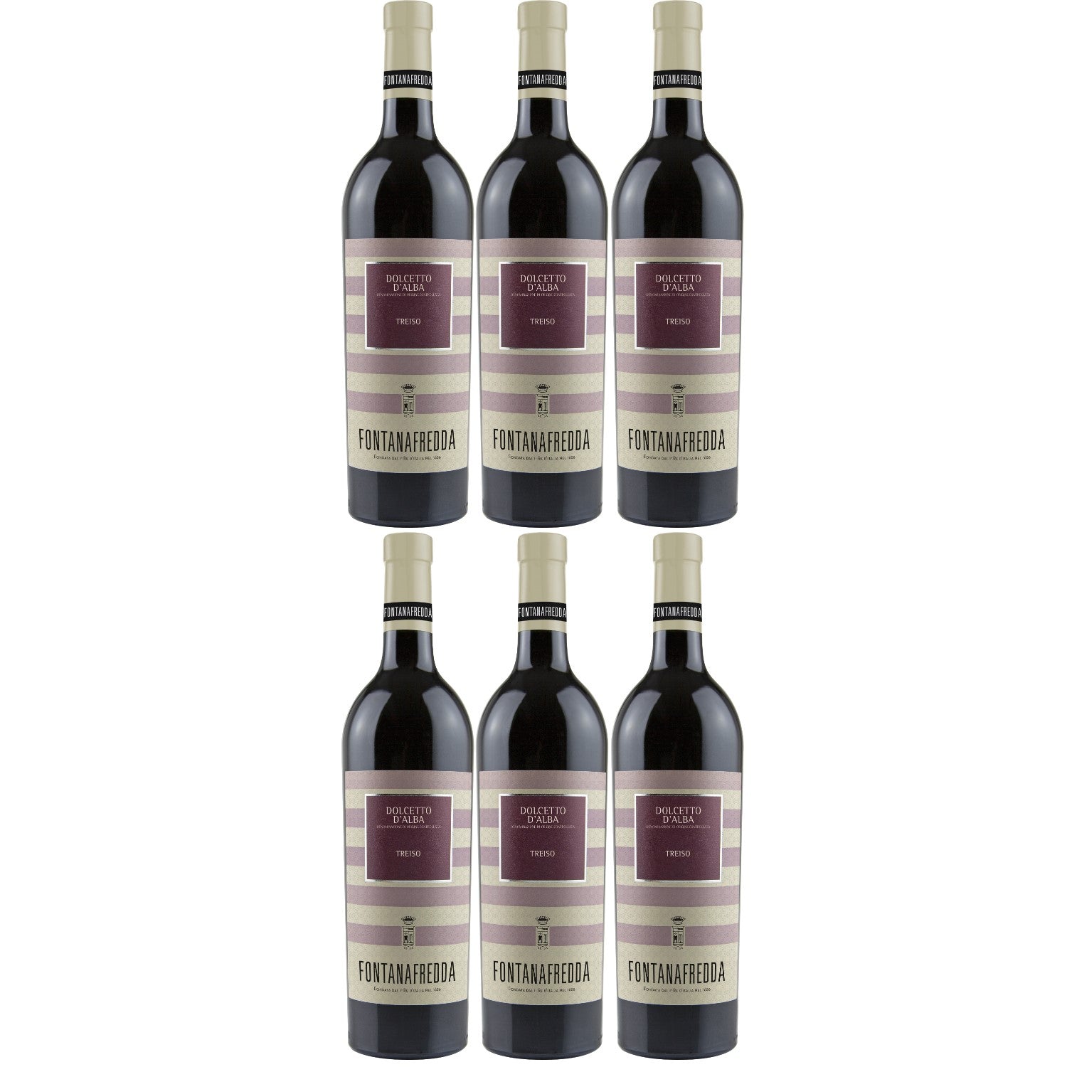 Fontanafredda Treiso Dolcetto d'Alba DOC Rotwein Wein trocken Italien (6 x 0.75l) - Versanel -