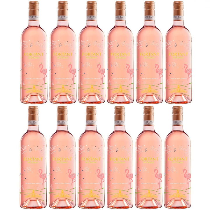 Fortant der France Merlot Rosé Edition Roséwein Wein halbtrocken Frankreich (12 x 0.75l) - Versanel -