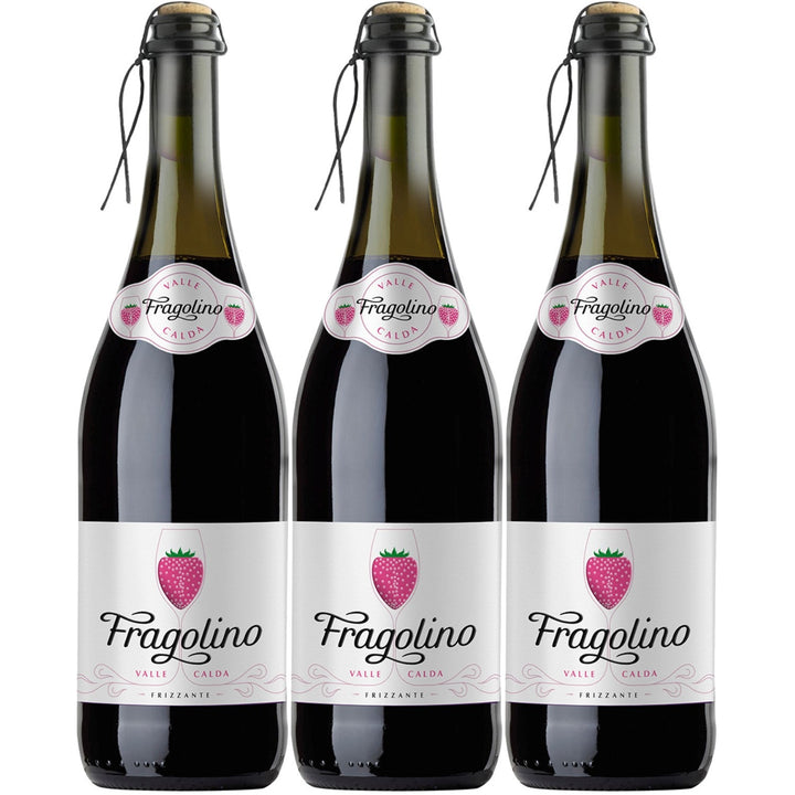 Fragolino Rosso Valle Calda Frizzante Dolce Erdbeer Perlwein Italien (3 x 0.75l) - Versanel -