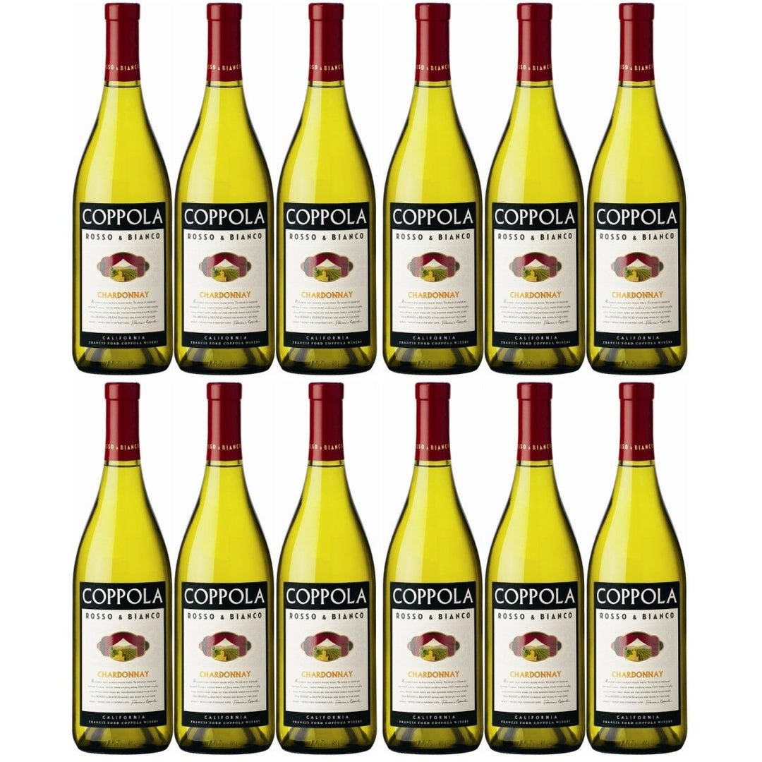 Francis Ford Coppola Winery Rosso & Bianco Chardonnay Weißwein Wein trocken Nappa Valley Kalifornien (12 x 0.75l) - Versanel -