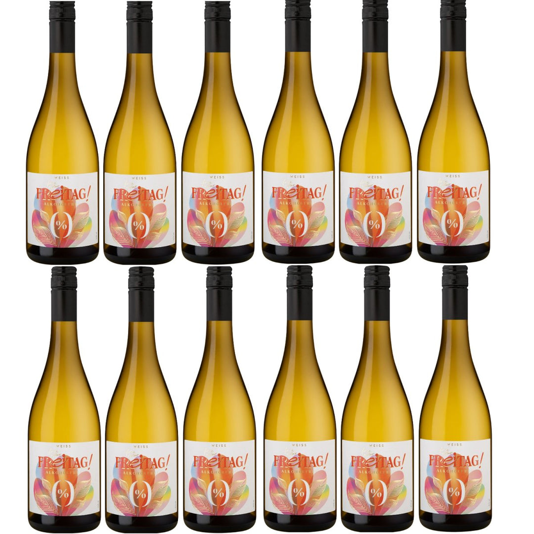 Freitag Free your Freitag! Alkoholfrei Weißwein Wein Deutschland (12 x 0,75l) - Versanel -