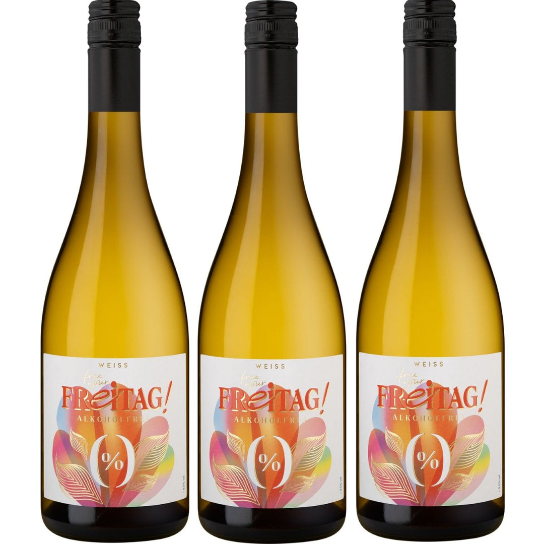Freitag Free your Freitag! Alkoholfrei Weißwein Wein Deutschland (3 x 0,75l) - Versanel -