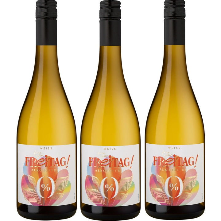 Freitag Free your Freitag! Alkoholfrei Weißwein Wein Deutschland (3 x 0,75l) - Versanel -