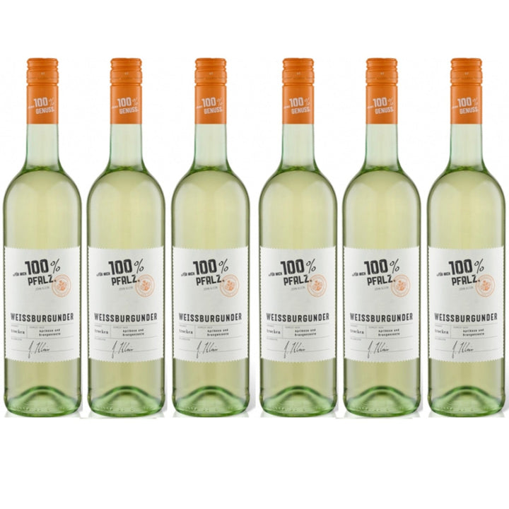 Für mich 100% Pfalz Weißburgunder Weißwein Wein Trocken (6 x 0.75l) - Versanel -