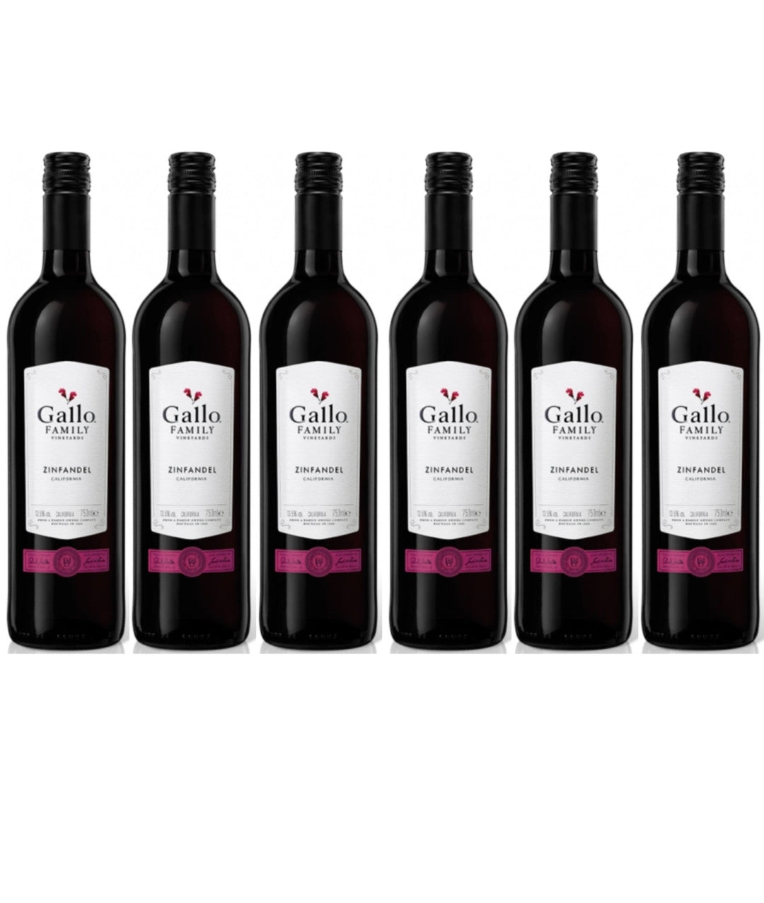 Gallo Family Vineyards Zinfandel Rotwein Wein Trocken (6 x 0.75l) - Versanel -