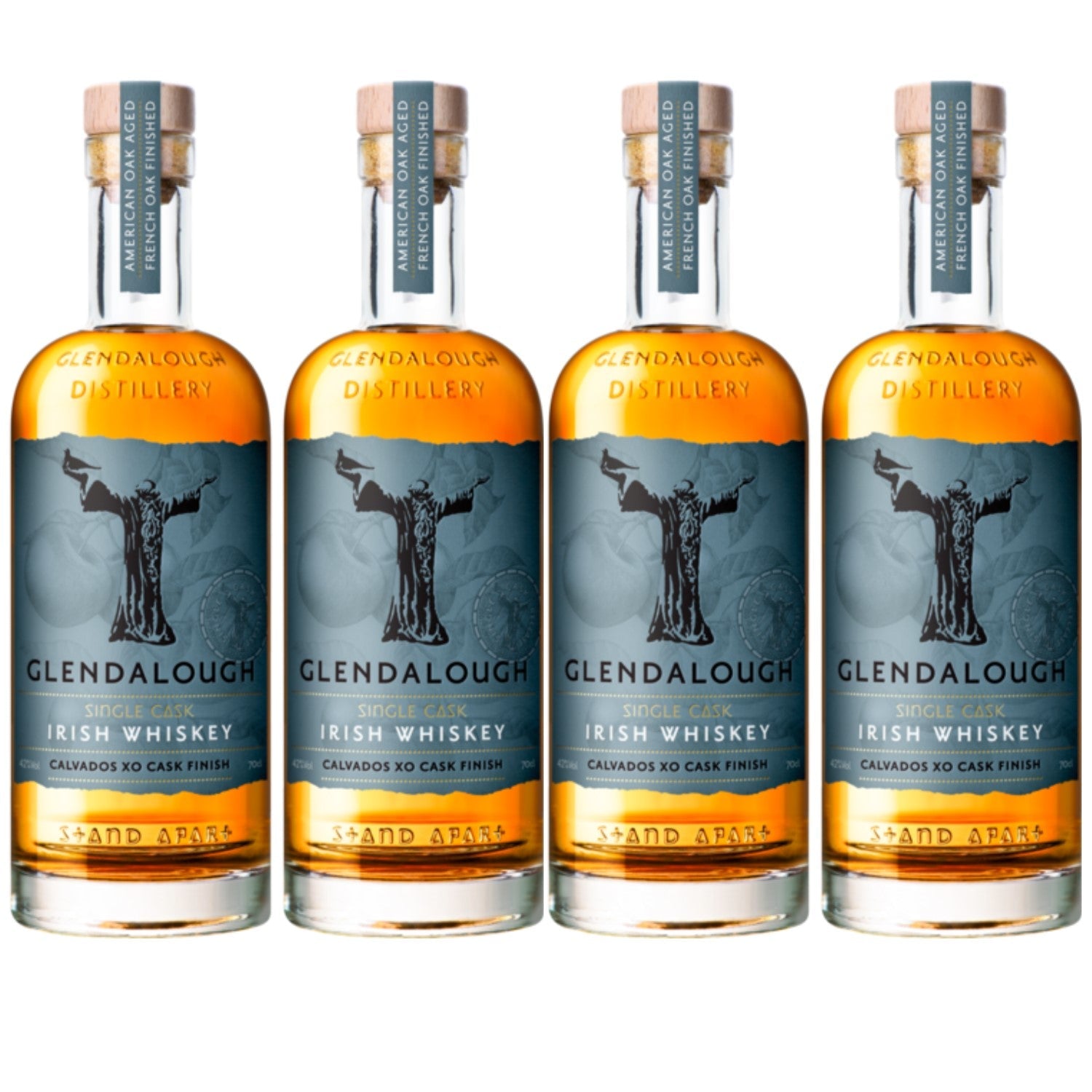 Glendalough Calvados XO Single Cask Finish Irish Whiskey Irland (4 x 0.7l) - Versanel -