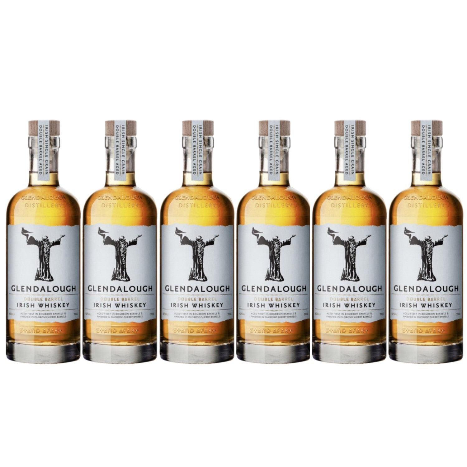 Glendalough Single Grain Double Barrel Aged Irish Whiskey Irland (6 x 0.7l) - Versanel -