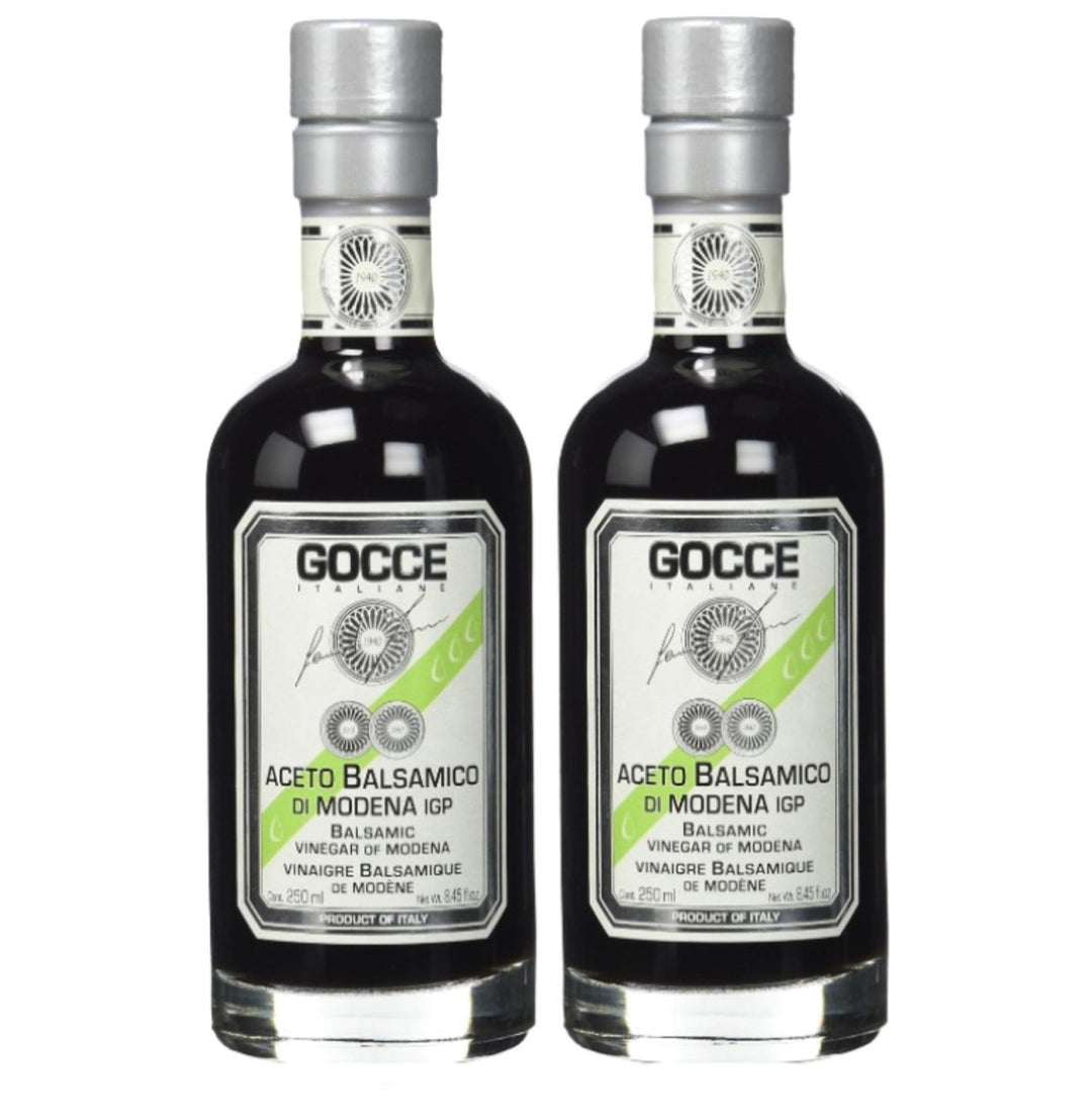 Gocce Aceto Balsamico di Modena 4 Travasi, ‎Zertifiziert biologisch, Vegan 2er Pack (2 x 250 ml) - Versanel -
