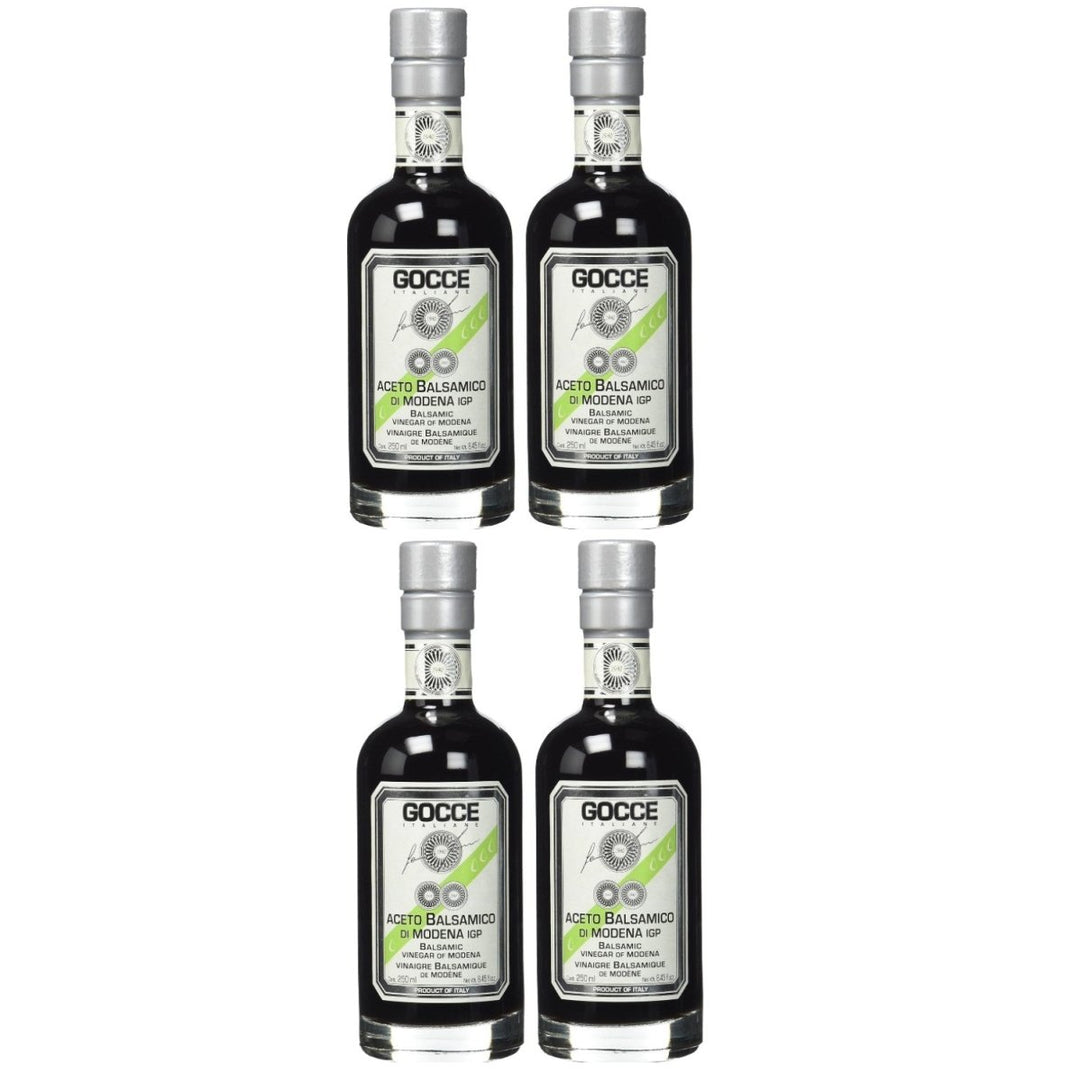 Gocce Aceto Balsamico di Modena 4 Travasi, ‎Zertifiziert biologisch, Vegan (4x 250 ml) - Versanel -