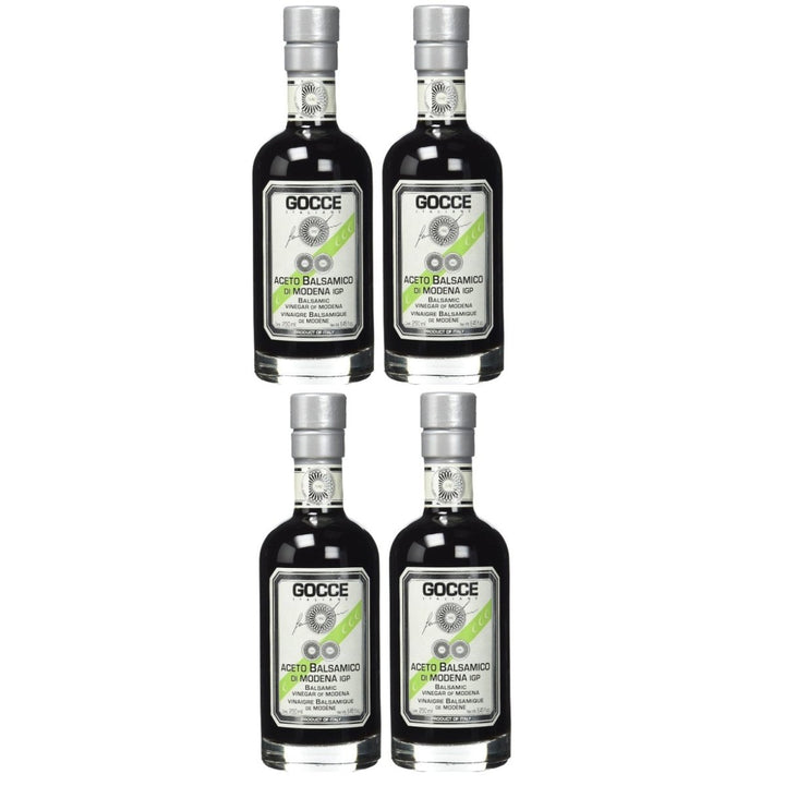 Gocce Aceto Balsamico di Modena 4 Travasi, ‎Zertifiziert biologisch, Vegan (4x 250 ml) - Versanel -