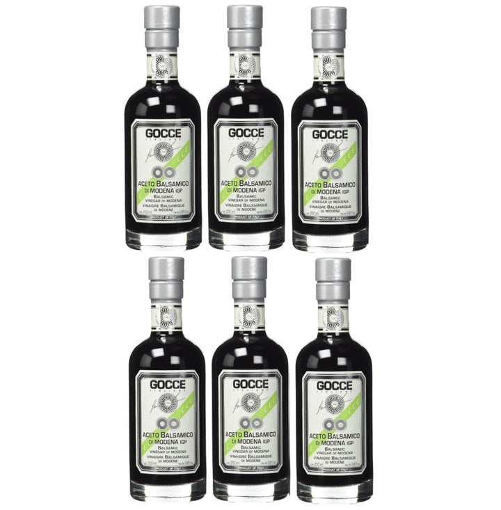 Gocce Aceto Balsamico di Modena 4 Travasi, ‎Zertifiziert biologisch, Vegan (6 x 250 ml) - Versanel -
