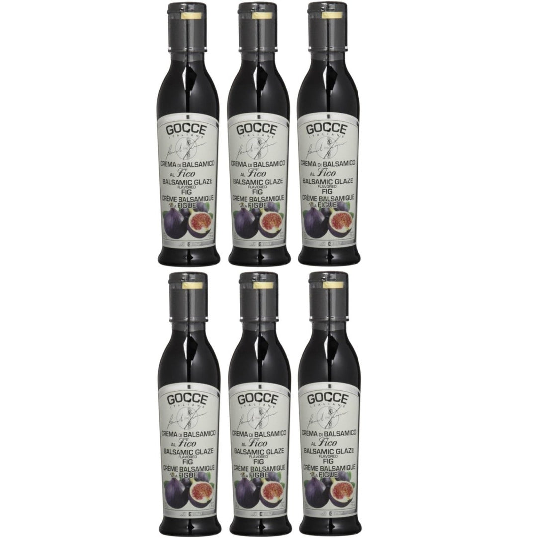 Gocce Crema di Balsamico al Fico, dunkle Balsamicocreme mit Feigenaroma (6 x 220 g) - Versanel -