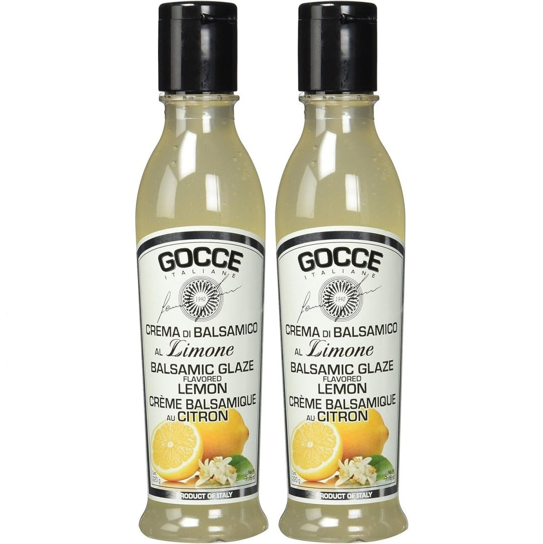 Gocce Crema di Balsamico al Limone Balsam Creme weiße Balsamicocreme mit Zitronenaroma (2 x 220 g) - Versanel -