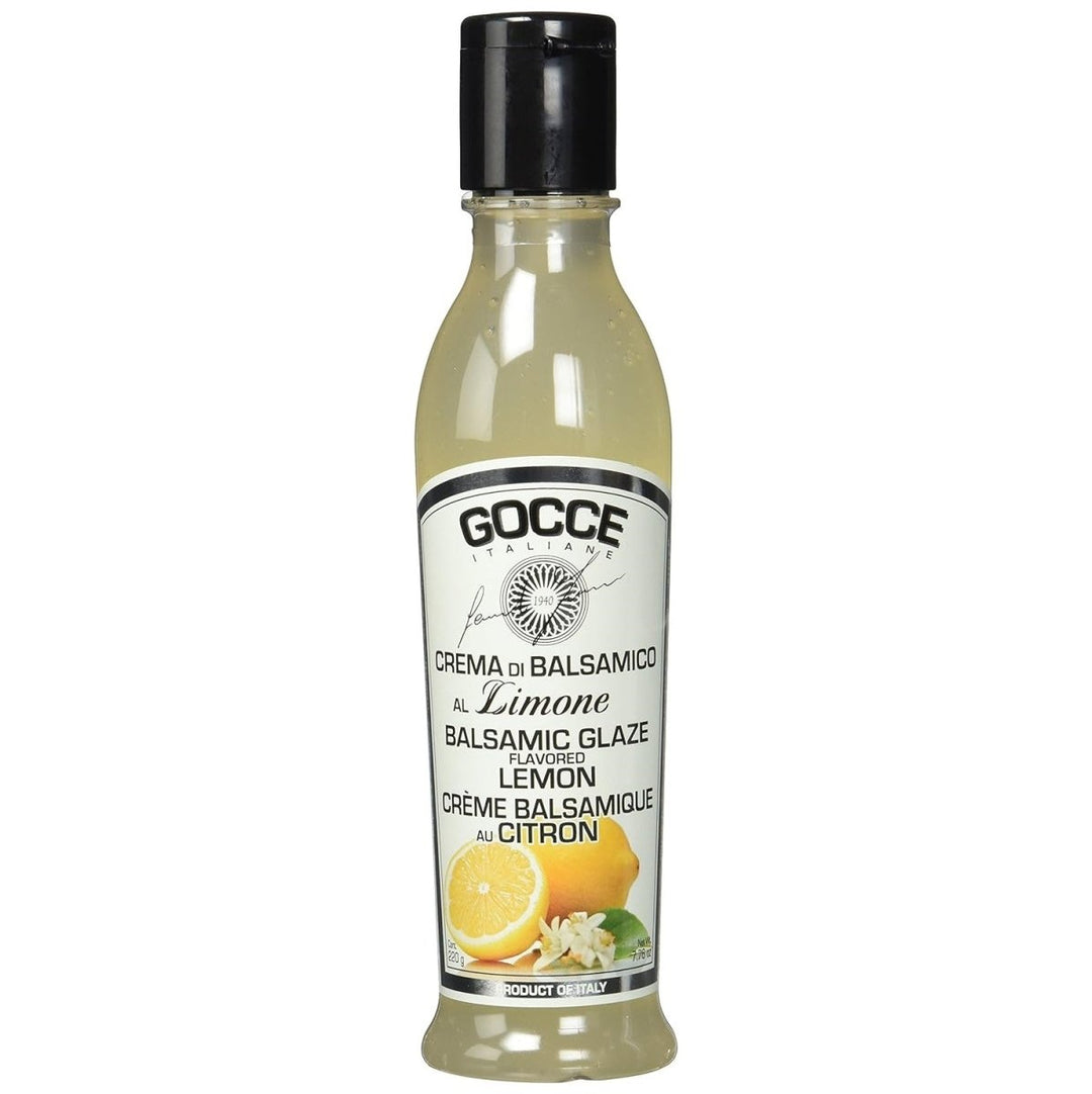 Gocce Crema di Balsamico al Limone Balsam Creme weiße Balsamicocreme mit Zitronenaroma (4 x 220 g) - Versanel -