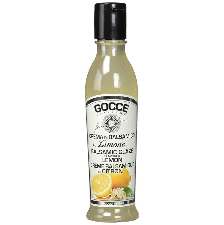Gocce Crema di Balsamico al Limone Balsam Creme weiße Balsamicocreme mit Zitronenaroma (4 x 220 g) - Versanel -