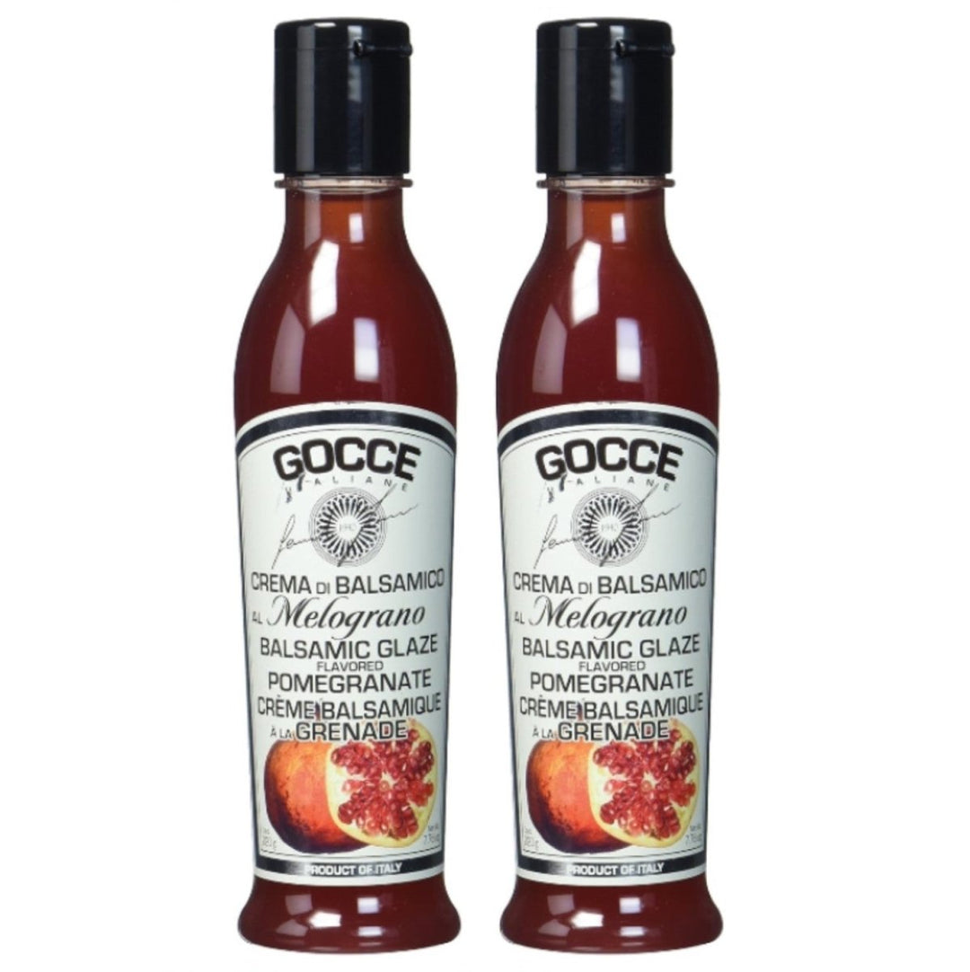 Gocce Crema di Balsamico al Melograno Balsam Creme rote Balsamicocreme mit Granatapfelaroma (2 x 220 g) - Versanel -