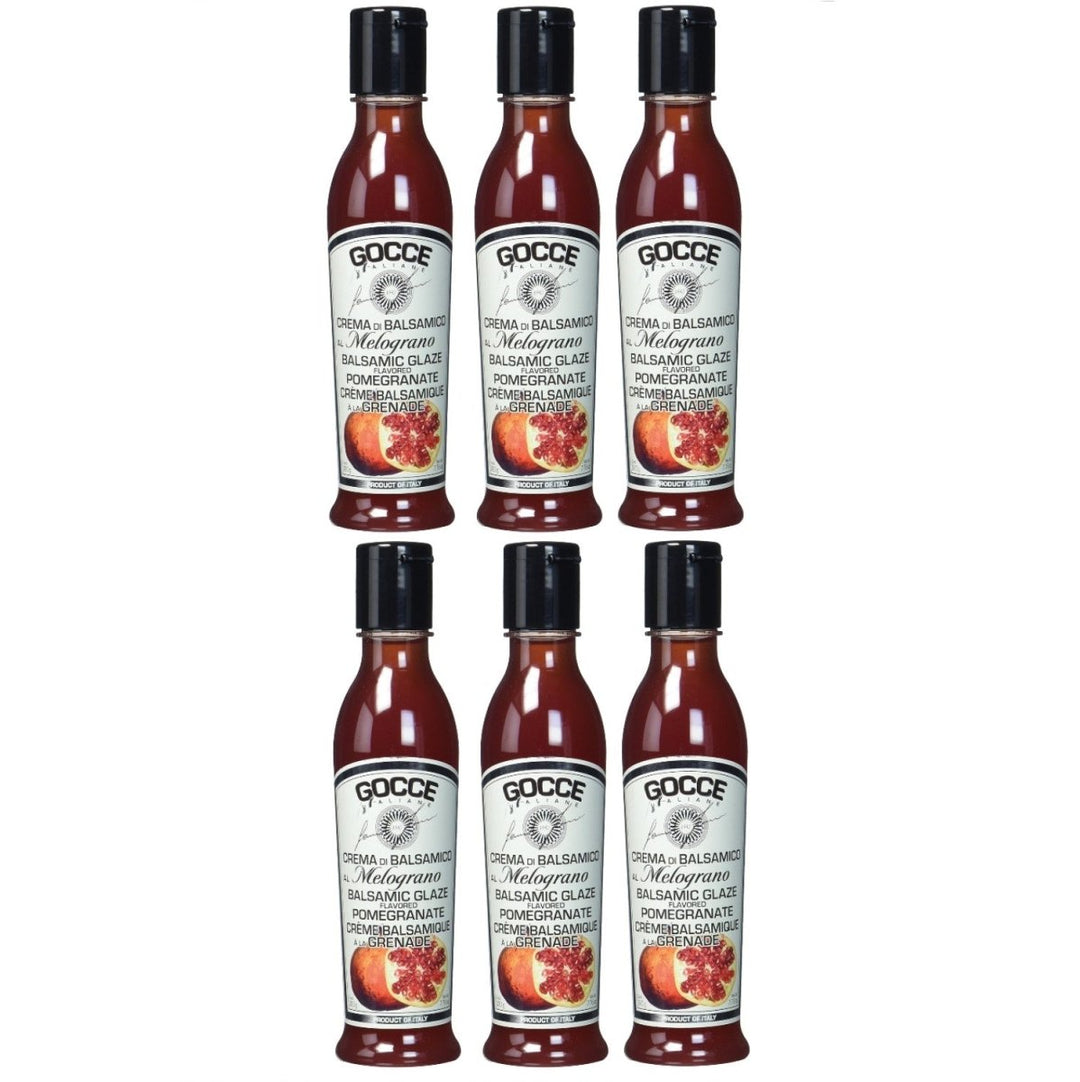 Gocce Crema di Balsamico al Melograno Balsam Creme rote Balsamicocreme mit Granatapfelaroma (6 x 220 g) - Versanel -