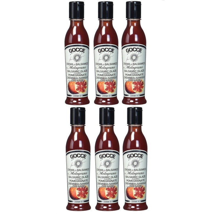 Gocce Crema di Balsamico al Melograno Balsam Creme rote Balsamicocreme mit Granatapfelaroma (6 x 220 g) - Versanel -