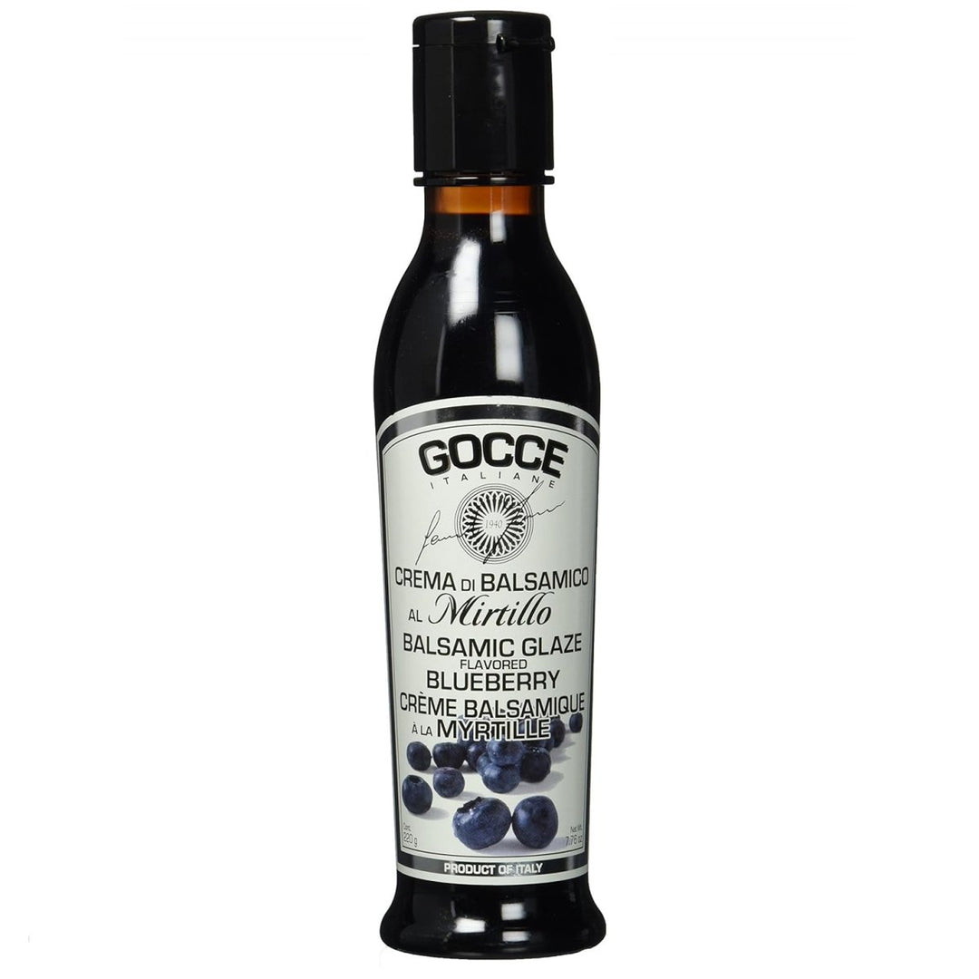 Gocce Crema di Balsamico al Mirtillo, dunkle Balsamicocreme mit Blaubeeraroma 2er Pack (2 x 220 g) - Versanel -