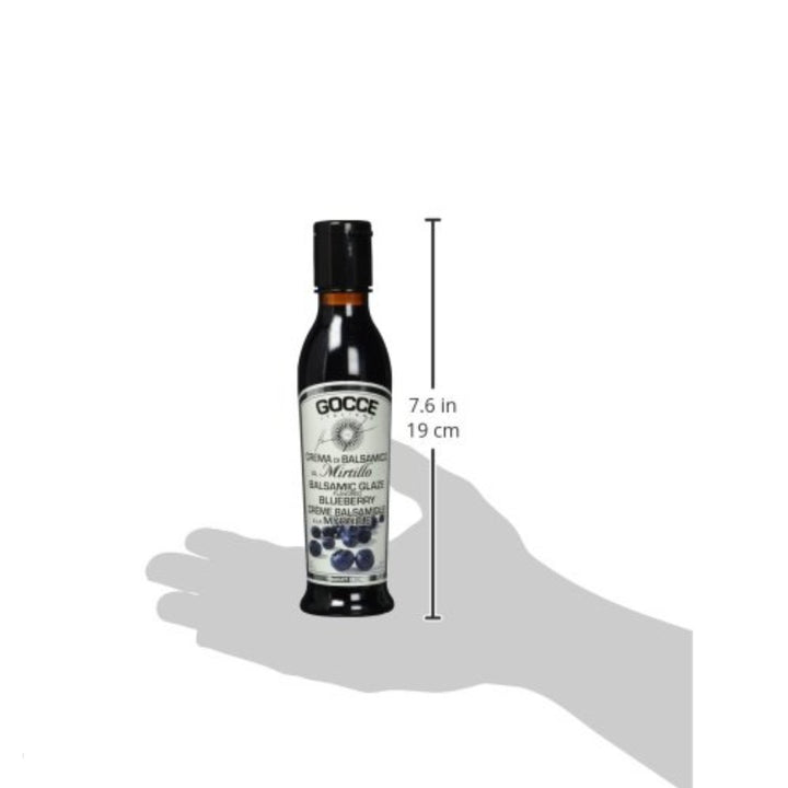 Gocce Crema di Balsamico al Mirtillo, dunkle Balsamicocreme mit Blaubeeraroma (6 x 220 g) - Versanel -