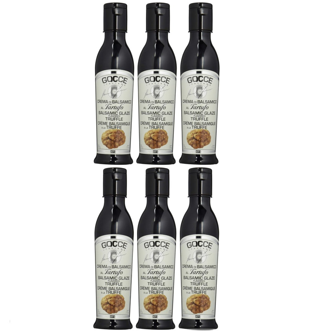 Gocce Crema di Balsamico al Tartufo, dunkle Balsamicocreme mit Trüffelaroma (6 x 220 g) - Versanel -