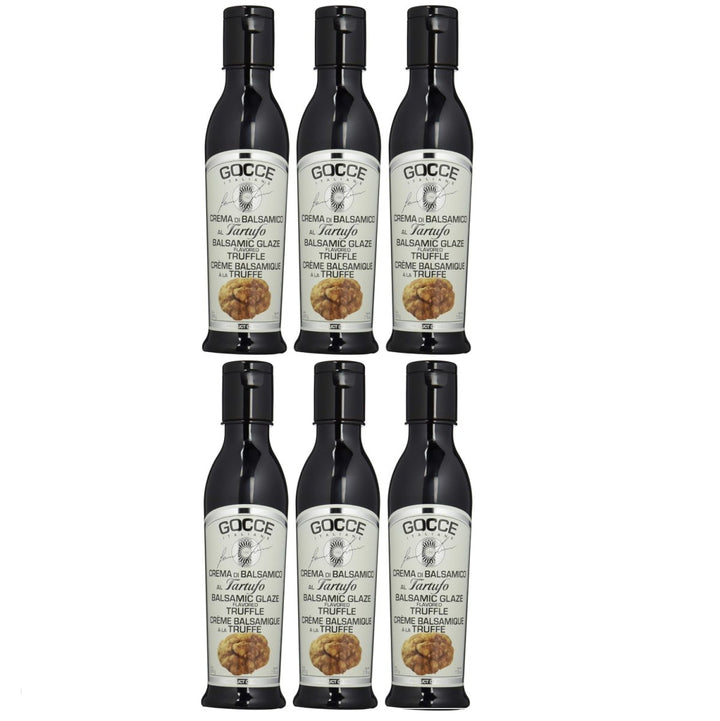 Gocce Crema di Balsamico al Tartufo, dunkle Balsamicocreme mit Trüffelaroma (6 x 220 g) - Versanel -