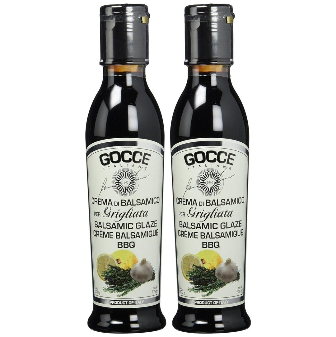 Gocce Crema di Balsamico alla Grigliata, dunkle Balsamicocreme mit würzigem Barbequearoma 2er Pack (2 x 220 g) - Versanel -