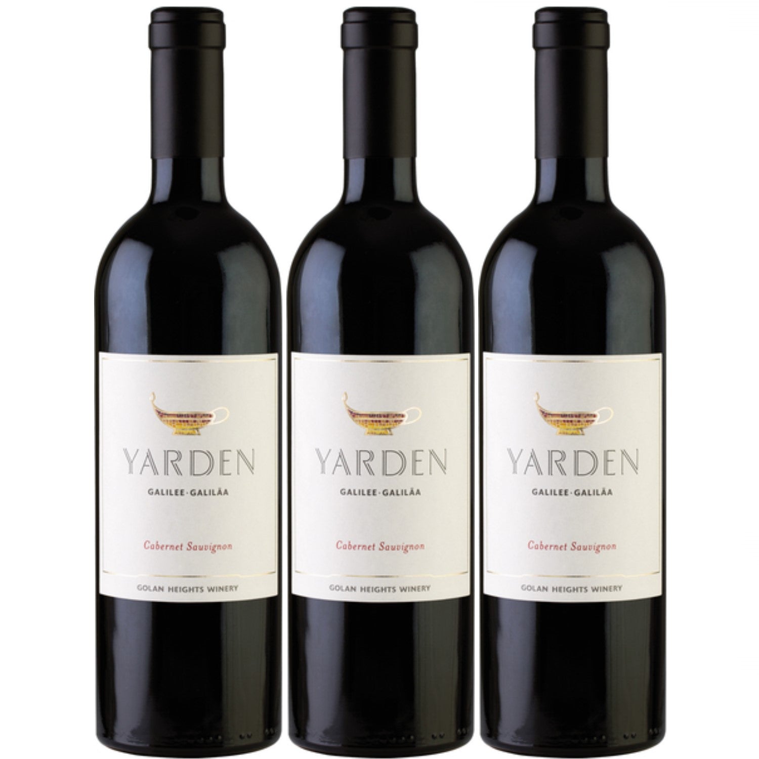 Golan Heights Yarden Cabernet Sauvignon Rotwein Wein Trocken (3 x 0.75l) - Versanel -