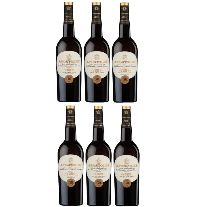 González Byass Apostoles Palo Cortado VORS Sherry weiß lieblich Jerez Spanien (6 x 0,75l) - Versanel -