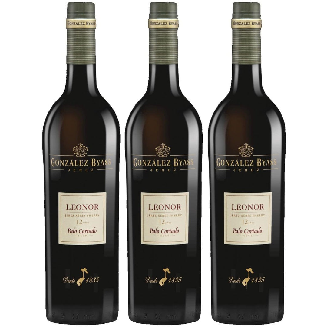 González Byass Leonor Palo Cortado Sherry weiß trocken seco Jerez Spanien (3 x 0,75l) - Versanel -