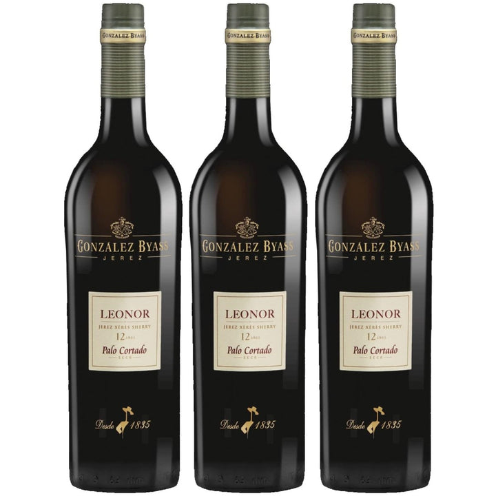 González Byass Leonor Palo Cortado Sherry weiß trocken seco Jerez Spanien (3 x 0,75l) - Versanel -