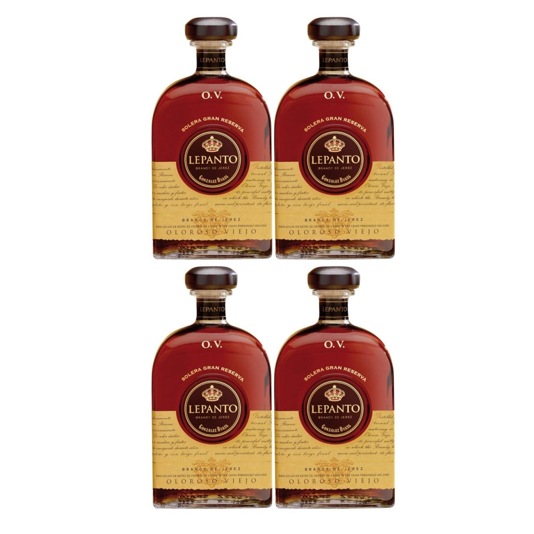 González Byass Lepanto Solera Gran Reserva O.V. Brandy Jerez Spanien (4 Flaschen) - Versanel -