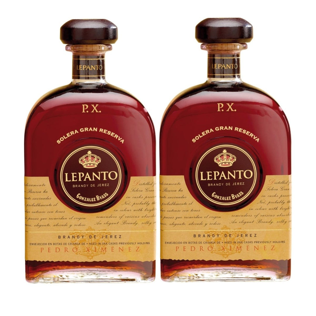 González Byass Lepanto Solera Gran Reserva P.X. Brandy Jerez Spanien (2 x 0,7l) - Versanel -