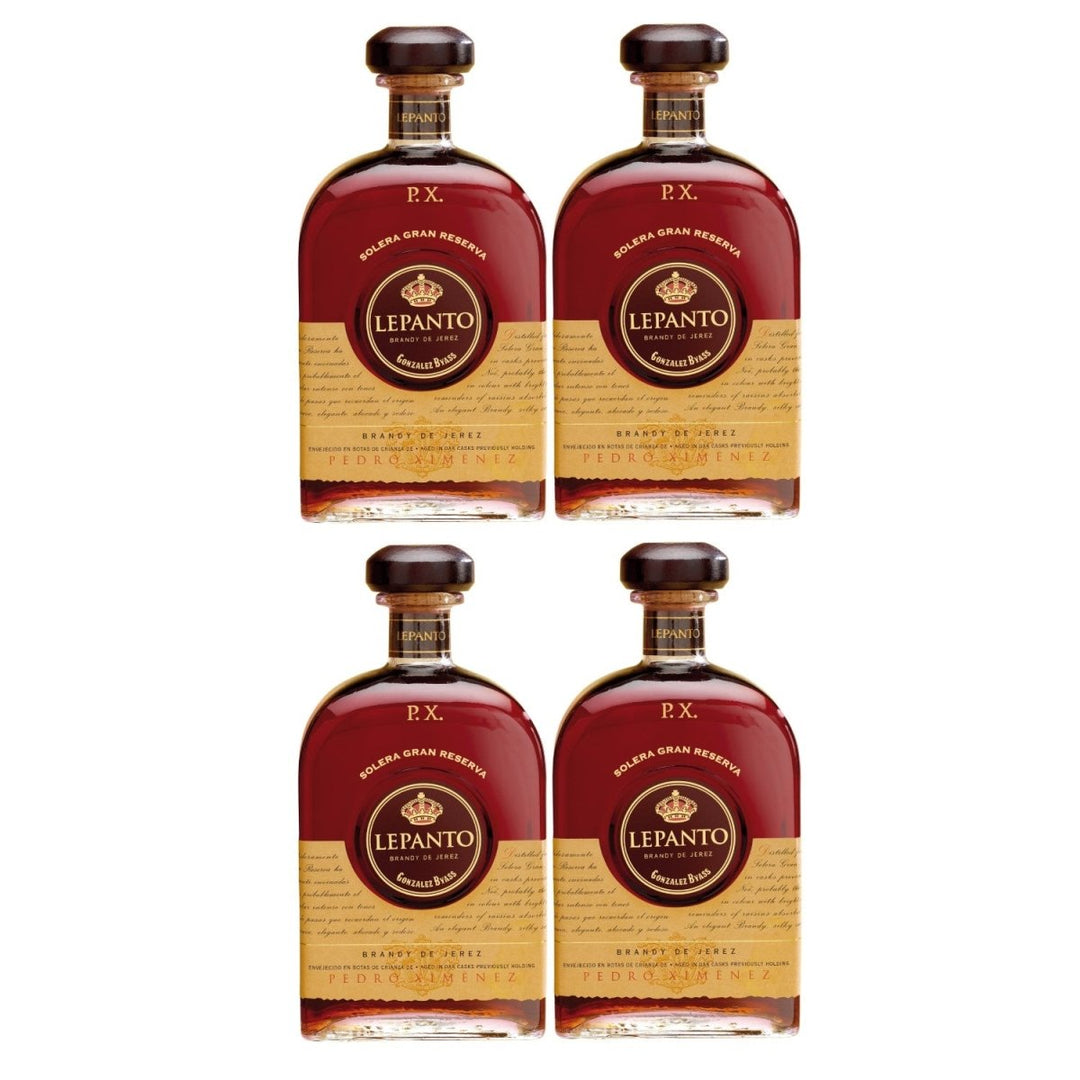 González Byass Lepanto Solera Gran Reserva P.X. Brandy Jerez Spanien (4 x 0,7l) - Versanel -