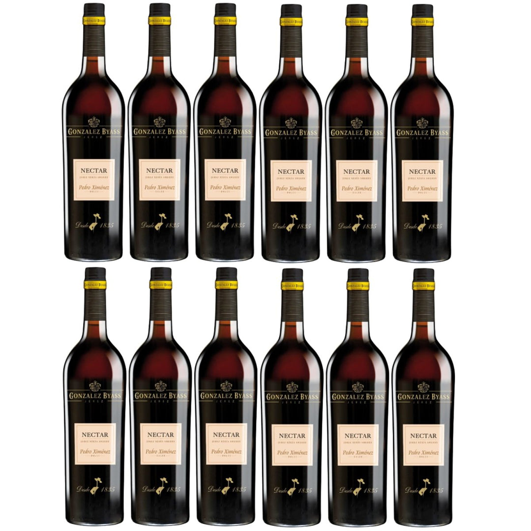 González Byass Nectar Pedro Ximenez Sherry weiß dulce süß Jerez Spanien (12 x 0,75l) - Versanel -