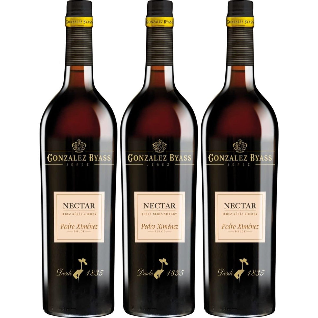 González Byass Nectar Pedro Ximenez Sherry weiß dulce süß Jerez Spanien (3 x 0,75l) - Versanel -